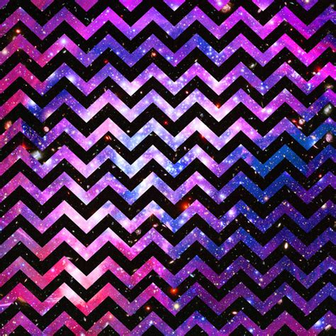 Girly Chevron Pattern Cute Pink Teal Nebula Galaxy Art Print By Girly