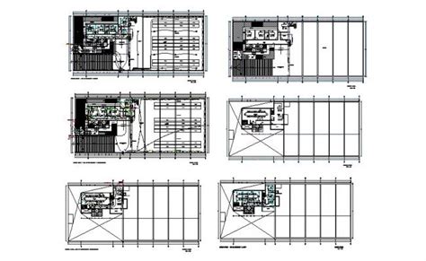 Floor Plan And Electrical Layout Plan Details Of Office Building Dwg