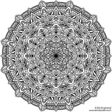 Let your kids add color to this picture by printing out it and color. Really Hard Mandala Coloring Pages - Coloring Home