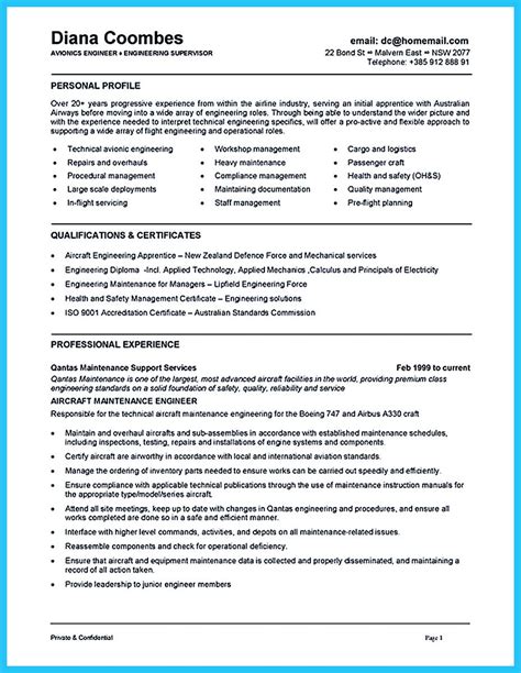 29 Aircraft Mechanic Resume Sample For Your Needs