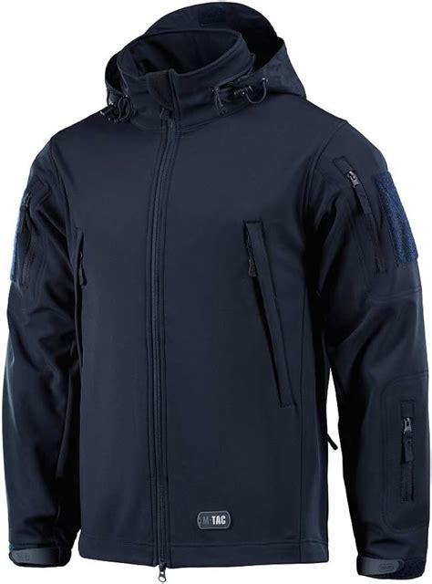 M Tac Hooded Tactical Jacket Fleece Lined Water Resistant Softshell