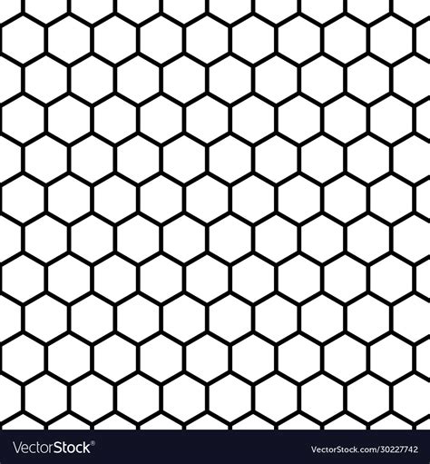 Seamless Pattern Cells Bee Hive Texture Royalty Free Vector