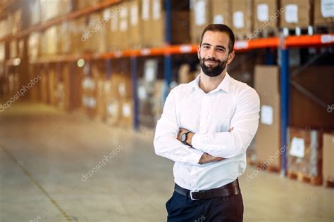 Logistics Manager Posing In Warehouse Stock Photo By ©nd3000 127660214