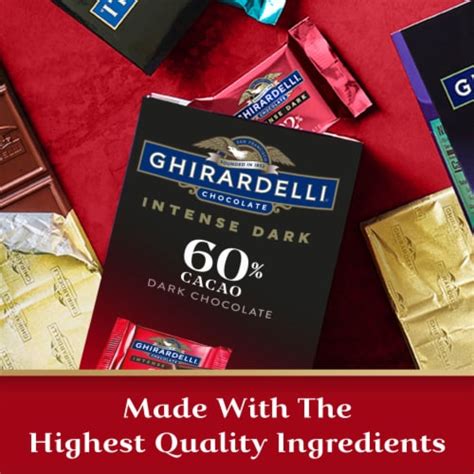 Ghirardelli Intense Dark 60 Cacao Chocolate Squares 41 Oz Bakers