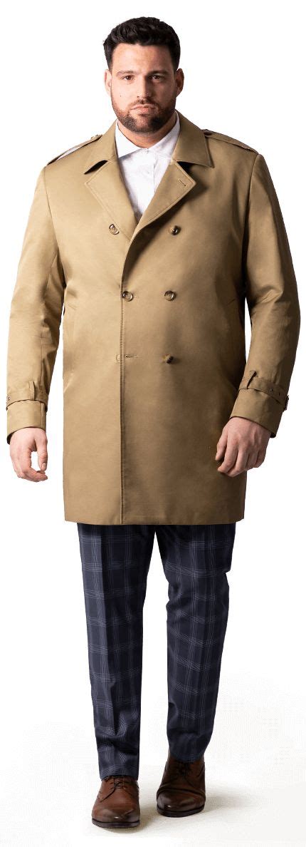 Big And Tall Trench Coats For Men Hockerty