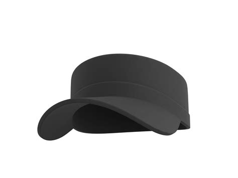 black patrol cap 3d model cgtrader