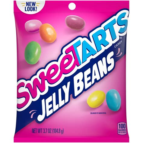 Sweetarts Jelly Beans Candy Bag 37oz Box Of 12