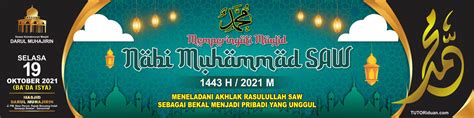 10 Desain Banner Spanduk Maulid Nabi Muhammad Saw 1445h 2023 Free Cdr
