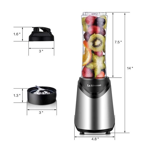La Reveuse Smoothies Blender 300 Watt With 18 Oz Bpa Free Portable Tra