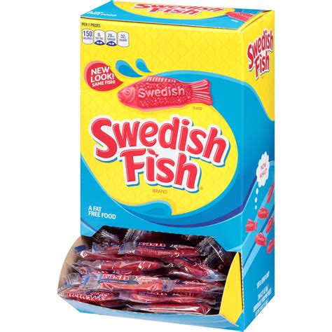 Swedish Fish Grab And Go Candy Snacks Box 240 Ct