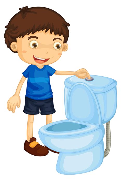 Yeahoo Toilet Flush Cartoon Picture