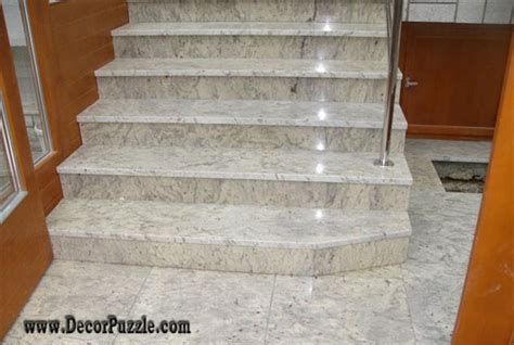 Granite tile countertops & flooring designs. Fantasy of River white Granite countertops and interiors