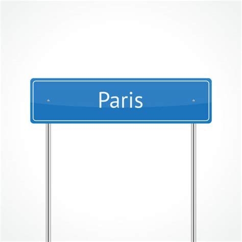 Paris Street Sign Illustrations Royalty Free Vector Graphics And Clip
