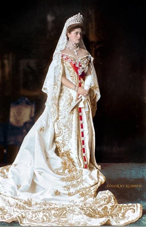 Tsarina Alexandra Feodorovna Russian Fashion Court Dresses Imperial