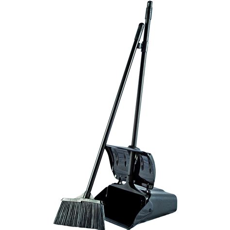 Dustpan And Broom Set Black Supersteam
