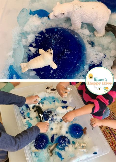 Arctic Activities And Sensory Play For Kids With Printables