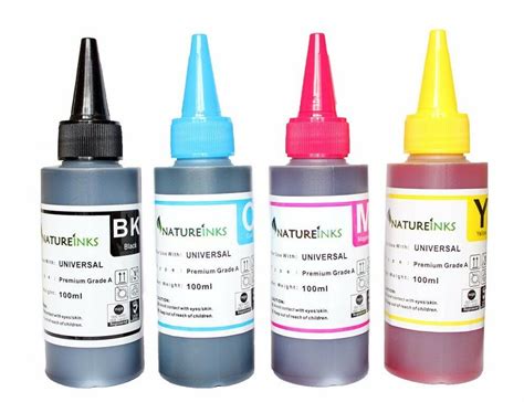 4 100ml Universal Premium Refill Empty Printer Ink Bottle Kit Ciss
