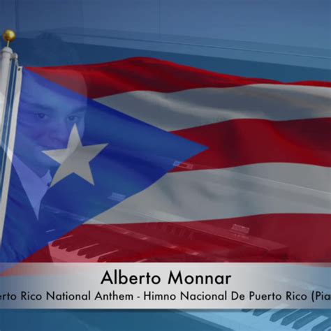 Alberto Monnar Puerto Rico National Anthem Himno Nacional De Puerto