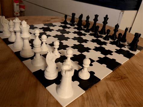 I Made A Puzzle Style Chess Board Mildlyinteresting