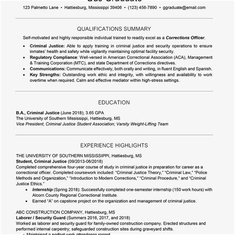 Sample resume for a teacher. College Resume Template for Students and Graduates