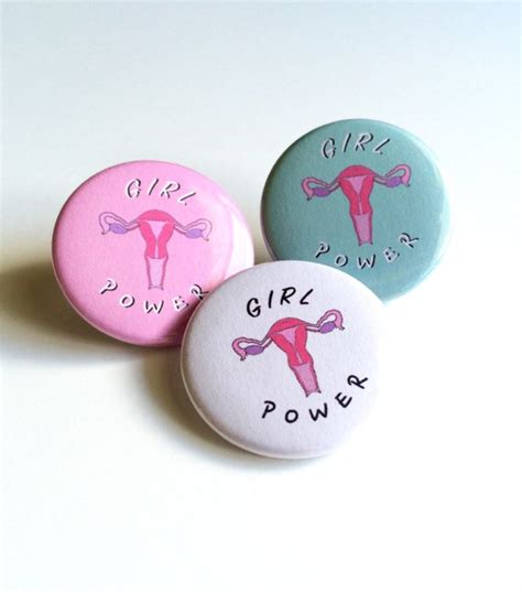 Girl Power Pin Uterus Pin Feminism Pin Feminist Pin Female