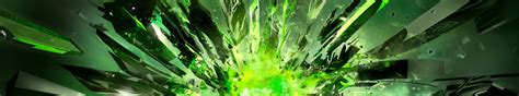 Abstract Explosion Crystal Nvidia Wallpapers Hd