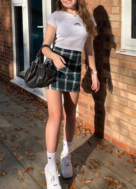 35 Outfits With Plaid Skirts To Wear For Every Style Checkered Skirt