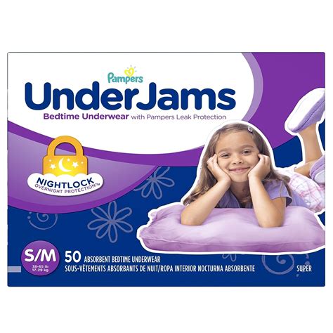 Pampers Underjams Bedtime Underwear For Girls Size Smallmedium