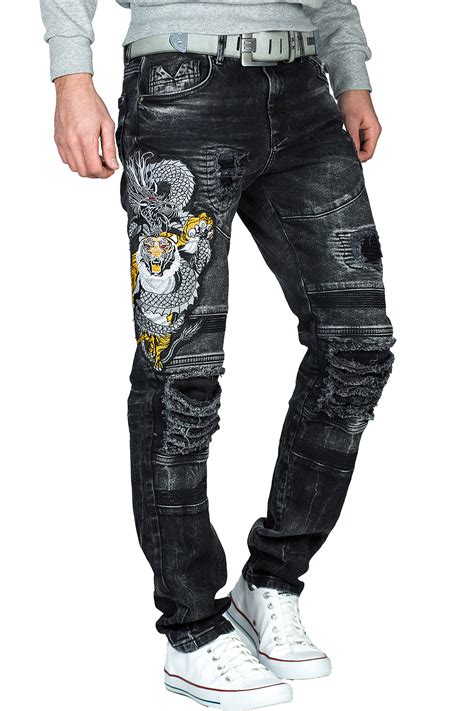 Herren Jeans Hose Mens Pants Straight Slim Regular Cut Fit Cargo Denim Auffällig Ebay