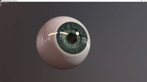 3d Model Eye Photorealistic Lowpoly 2 Colors Vr Ar Low Poly Cgtrader