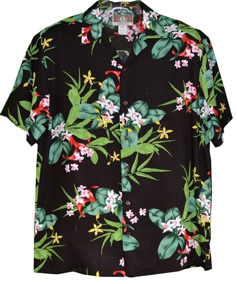 Delicate Orchids Mens Rayon Aloha Shirt Aloha Shirt Maui Clothing