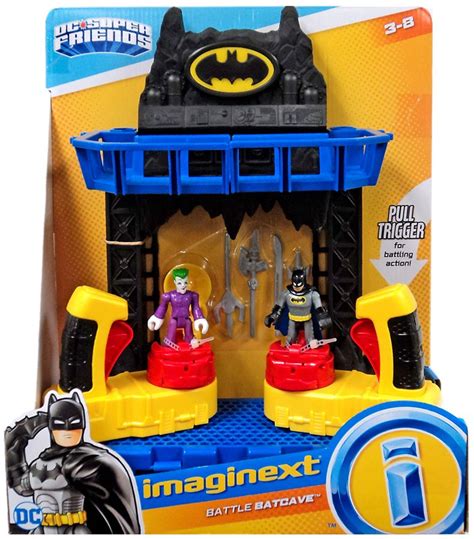 Fisher Price Dc Super Friends Imaginext Battle Batcave Figure Set Toywiz