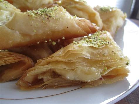 Middle Eastern Cream Filled Pastries Warbat Bil Ishta