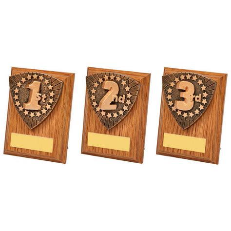 Wood Plaque With 1st Place Resin Trim Challenge Trophies