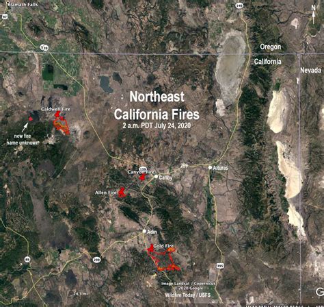 Update On Wildfires In Northeast California Wildfire Today