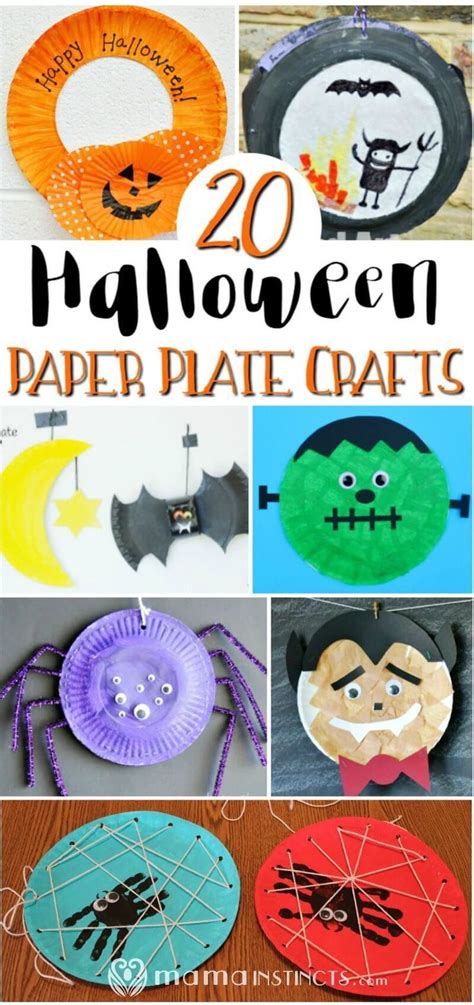 20 Halloween Paper Plate Crafts Halloween Crafts For