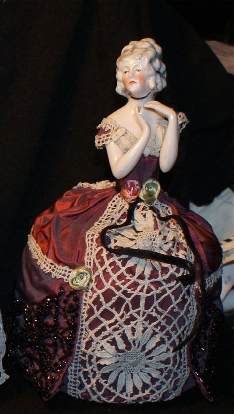 Victorian Pincushion Half Dolls Large 75 Half Doll Pin Cushion
