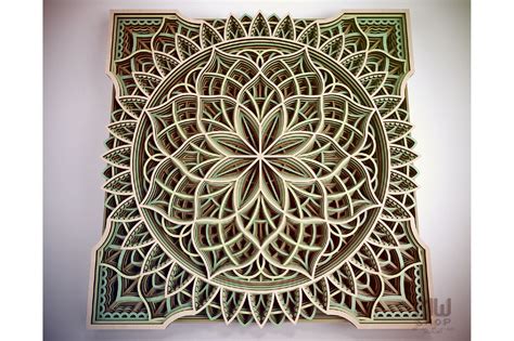 Download M34 - Layered Mandala for Laser, Multilayer Mandala SVG ...