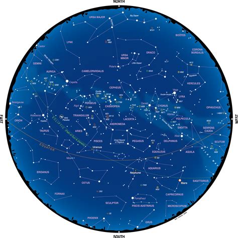 Star Chart For November2016 Monthly Star Charts For Future