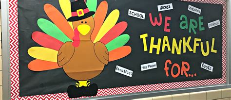 We Are Thankful Bulletin Board And Craft Hallway Bulletin Boards Elementary Bulletin Boards