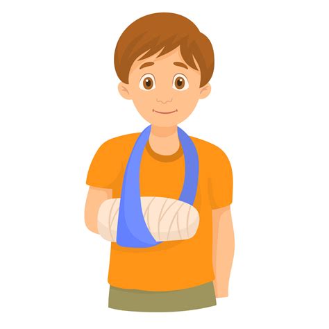 Child With A Broken Arm After Accident 3546456 Vector Art At Vecteezy
