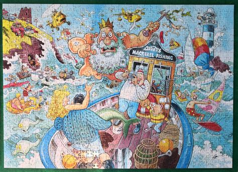 Wasgij Original 16 Catch Of The Day Art Painting Jigsaw Puzzles