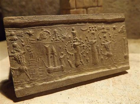 Ishtar Mesopotamia Assyrian Cylinder Seal Impression Etsy