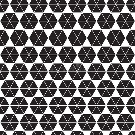 Seamless Abstract Geometric Triangle Hexagon Form Facet Pattern