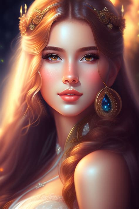 Lexica Realistic Beautiful Gorgeous Natural Cute Fantasy Elegant Lovely Princess Girl Art