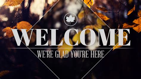Church Motion Background Fall Welcome
