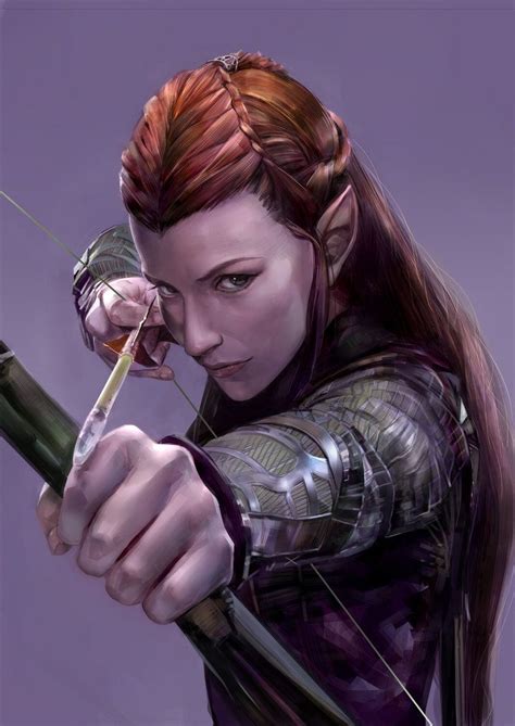 Tauriel By SaigaTokihito Hobbit Art The Hobbit Dungeons And Dragons Art