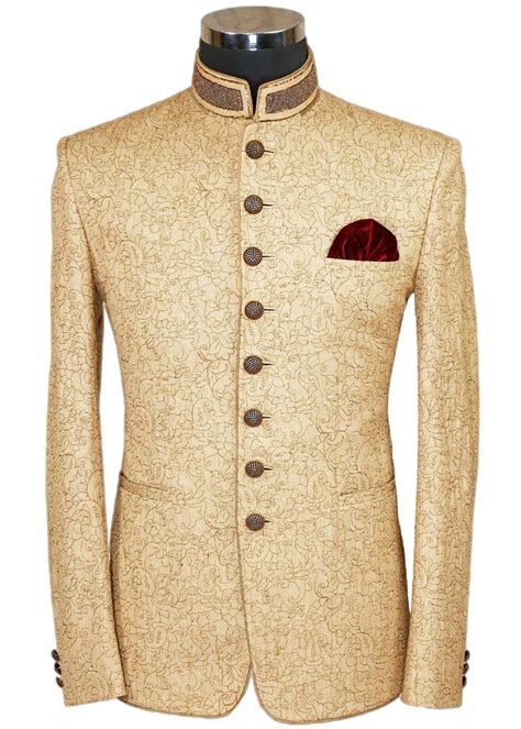 Cream Fawn Prince Suit Suit For Men Wedding Wedding Dresses Men Indian