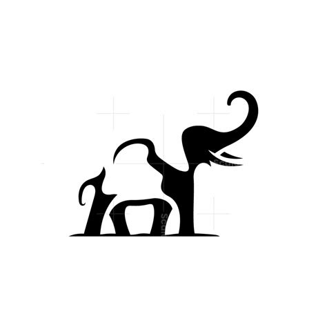 Black Elephant Logo gambar png