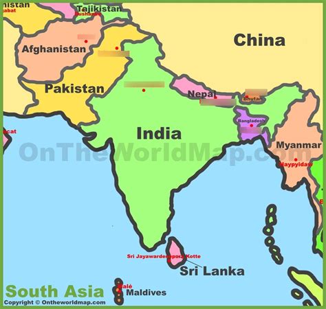 Klein H World Regional South Asia Capitals Diagram Quizlet